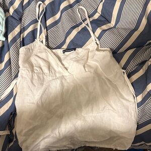 BRANDY MELVILLE White Spaghetti Strap Top